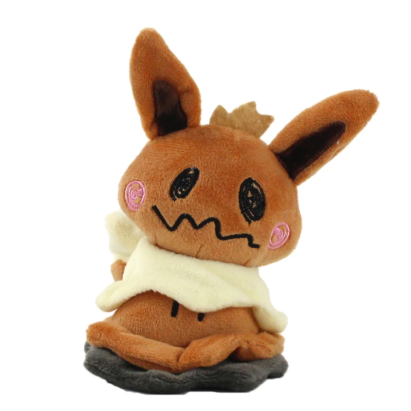 Аниме питомец Mimikyu плюшевые игрушки Mimikyu изменить на Eevee Umbreon мягкий брелок кулон мягкие куклы подарок для детей - Цвет: Eevee
