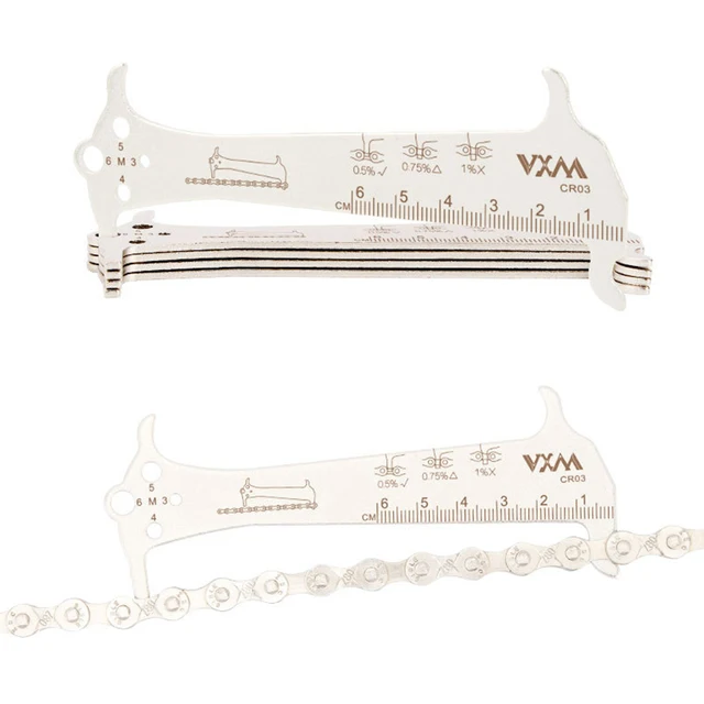 Calibro Catena Bici 7 In 1 - Acciaio Inossidabile, Tester Usura Catena Per Manutenzione Bicicletta - Foto 8