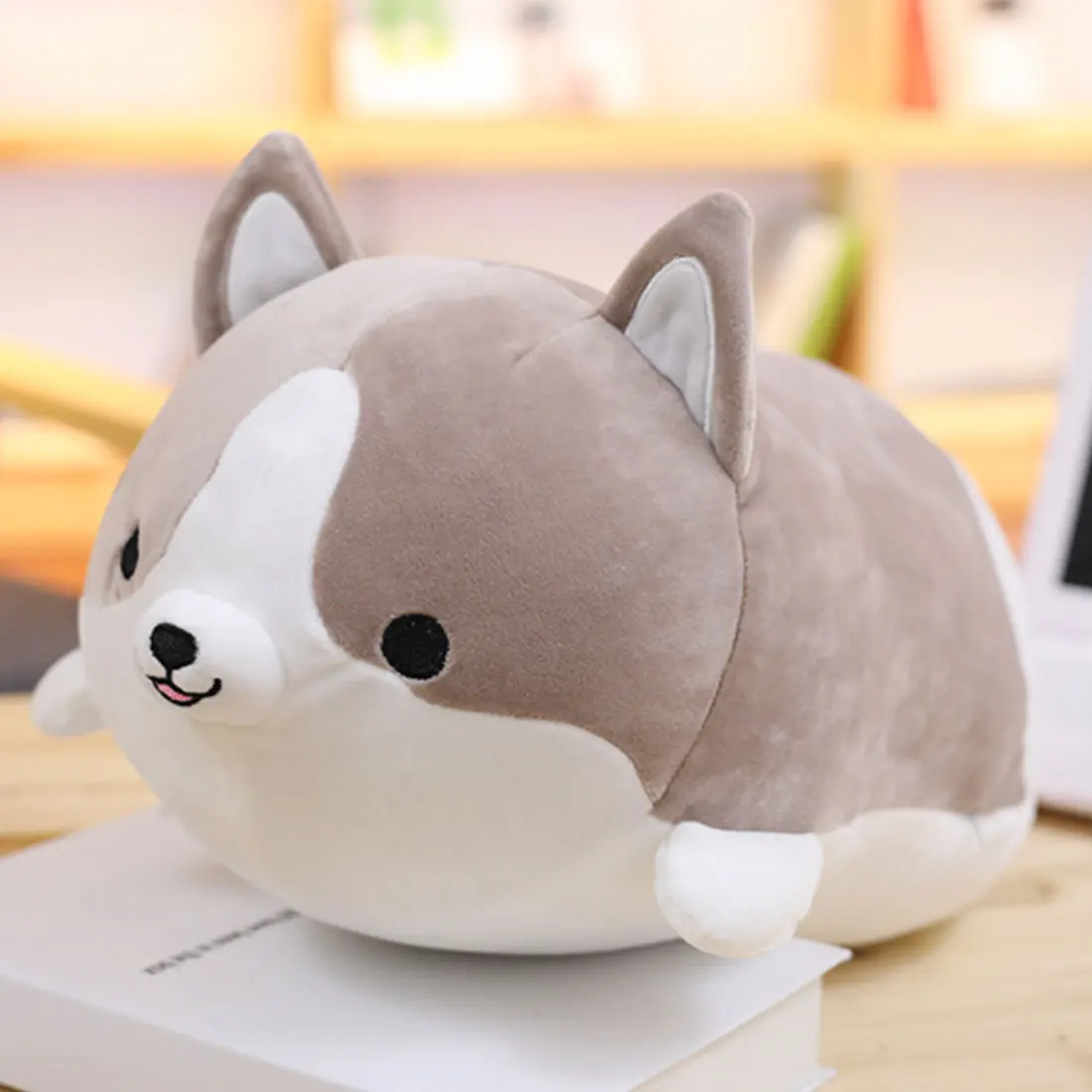 30/45/60cm Cute Corgi Dog Plush Toy Stuffed Soft Animal Cartoon Pillow Lovely Christmas Gift for Kids Kawaii Present