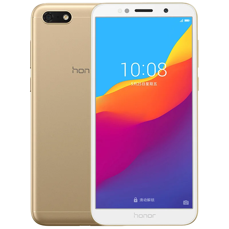 Смартфон Honor 7 Play с глобальной ПЗУ 5,4" Fullview 2 Гб 16 Гб MT6739 четырехъядерный Android 8,1 камера 13 МП 3020 мАч Google Play - Цвет: Gold