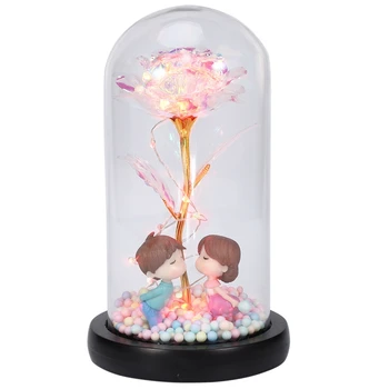 

Rose Kit Artificial Colorful Gold Roses Flower Gifts for Valentine's Day Thanksgiving Mother's Day Girl's Birthday