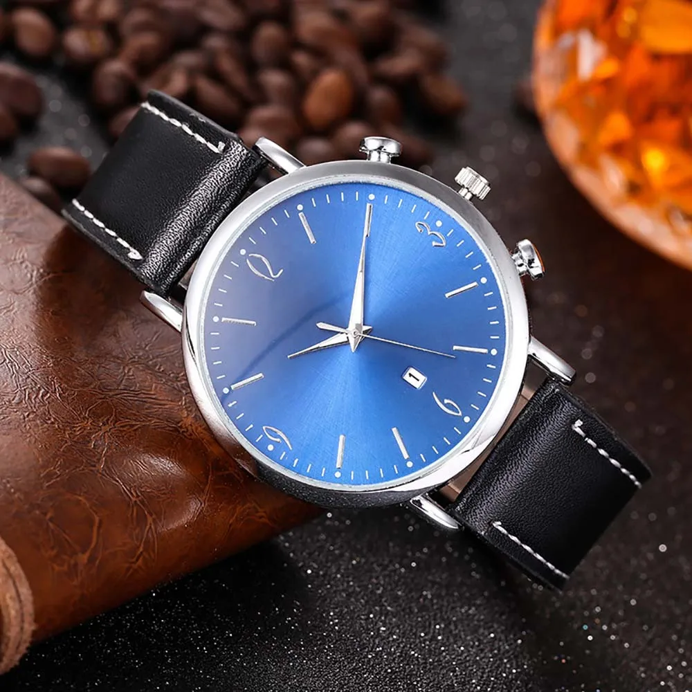 

GEMIXI 2019 New Fashion Design And New Couple Fashion Leather Band Analog Quartz Round Wrist Men Watch Dropshipping Watches
