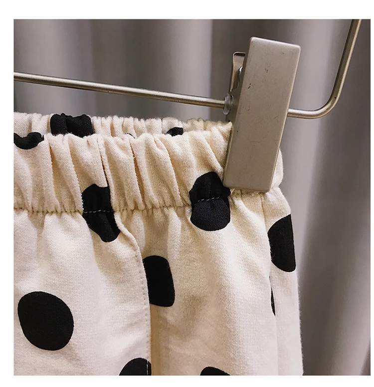 Summer kids girls' clothes outfits sets baby polka dot loose short T-shirt tops short suits for children girls clothing sets