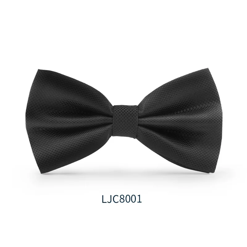 LJC8001 Новая мода мужские галстуки для Свадьба Двойная Ткань однотонный галстук-бабочка для клуба банкета Повседневный галстук-бабочка с подарочной коробкой - Цвет: LJC8001
