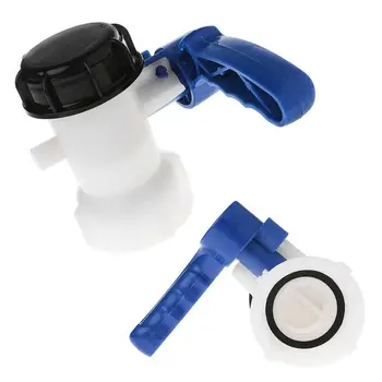 

IBC Tote Tank Butterfly Valve Drain Adapter 2.44\" Coarse Thread