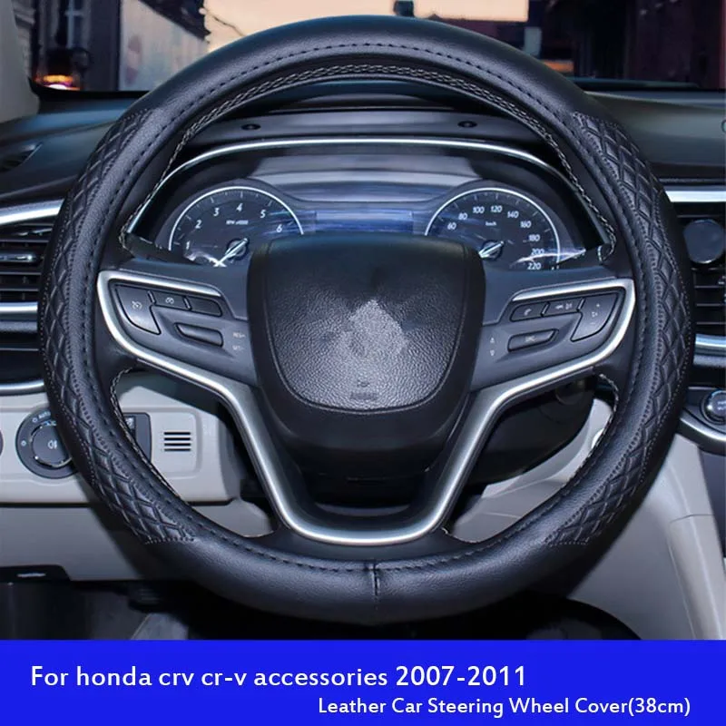 Shenlao PU искусственная кожа Чехол рулевого колеса автомобиля для Honda CRV, cr-v аксессуары 2007-2011 протектор украшения