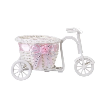 

Handmade Tricycle/Bike Flower Basket for Flower Vase and Storage Decoration Gift