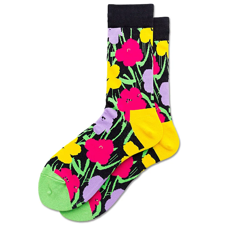Мужские носки аниме мультфильм хип-хоп чудо мужские носки большого размера Супер Герои забавные удобные цветные носки счастье хлопок носки - Цвет: 6
