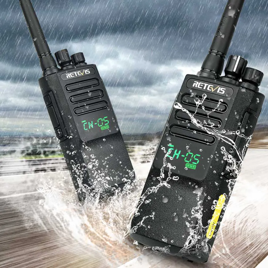 2 шт. Высокая мощность DMR радио цифровой IP67 водонепроницаемая рация Retevis RT50 дисплей УВЧ; Голосовое управление портативный 2 способ радио