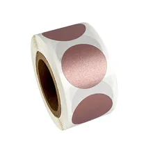 50 pçs redondo ouro rosa scratch-fora adesivos 1 Polegada scratch fora etiquetas para diy manual etiqueta fita feito à mão riscado listra
