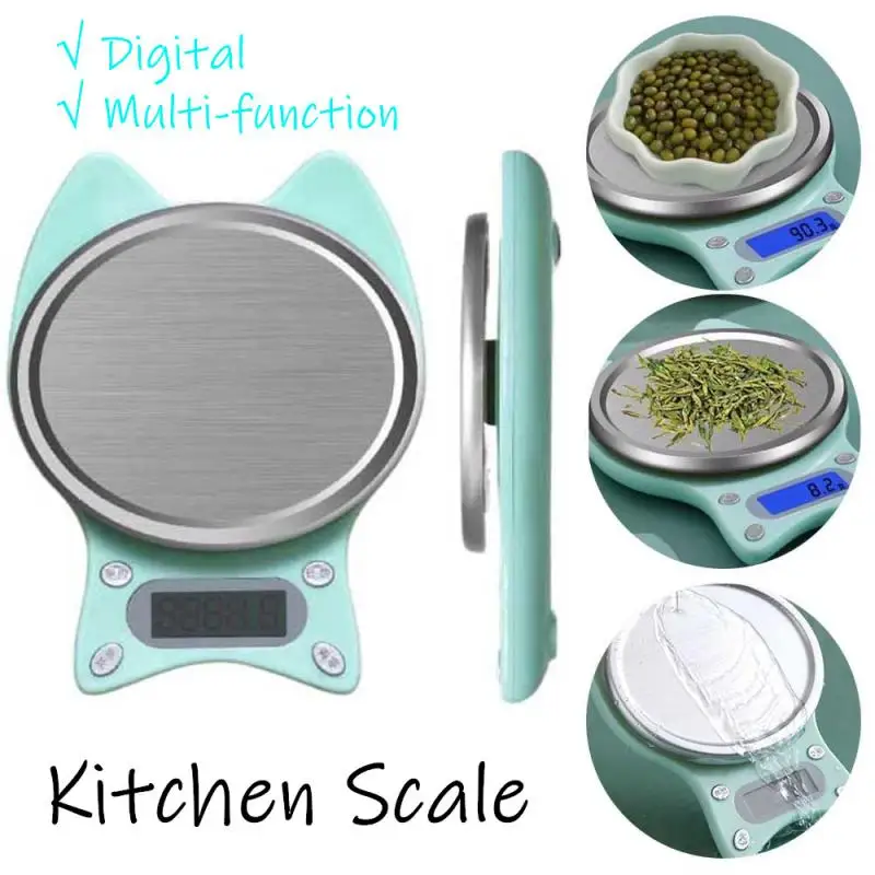 

1Pcs Digital Multi-function Kitchen Scale Portable High Accuracy Mini Electronic Weight Platform With LCD Display Jewelry Scales
