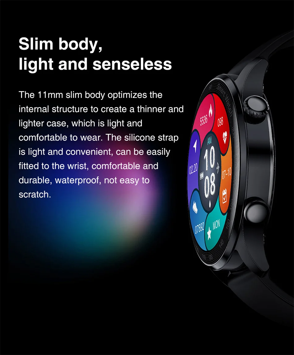 2022 New Bluetooth Call Smart Watch Men Women Heart Rate Monitor Fitness Tracker Music Player 1.36Inch 390*390 HD Smartwatch+Box