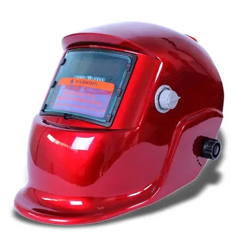 

New Welding mask Welding helmet Solar energy automatic (solar energy use for refill) Facial protection accessories red
