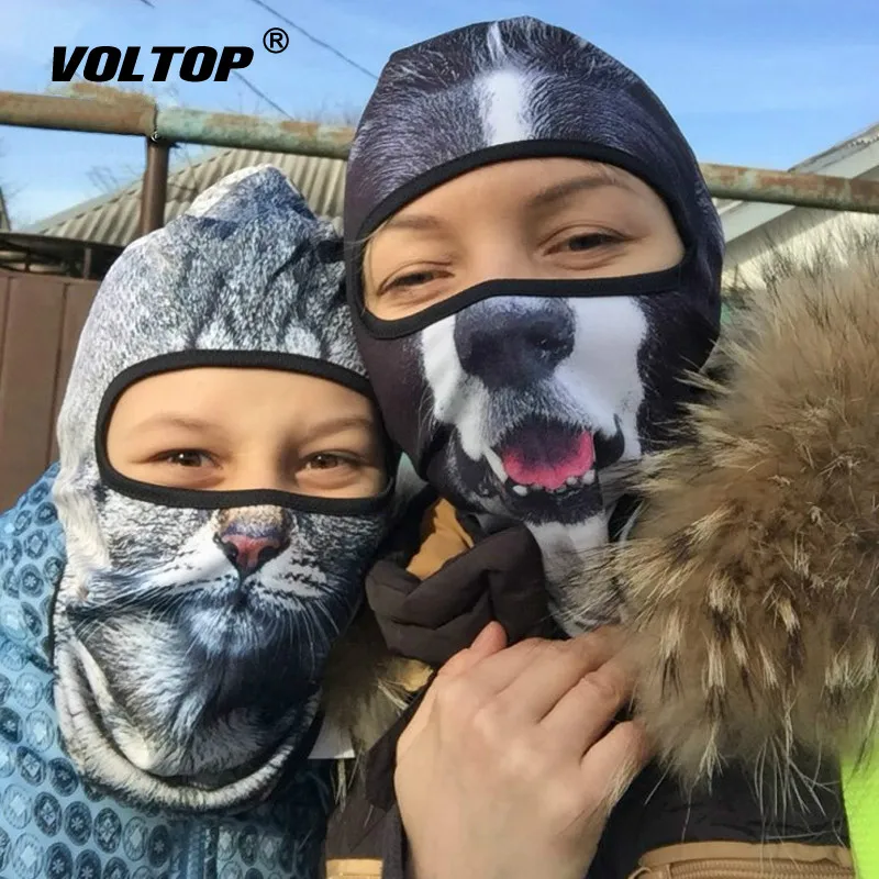 

3D Animal Balaclava Motorcycle Full Face Mask Hats Helmet Windproof Breathable Snowboard Cycling Ski