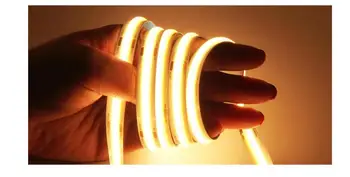 

[Seven Neon]16.4FT 5M DC12V/24V COB FOB IP20 10MM FPBC LED Strip 252LEDs/M Red BlueWW/NW/CW Dimmable Deformable LED Light Ribbon