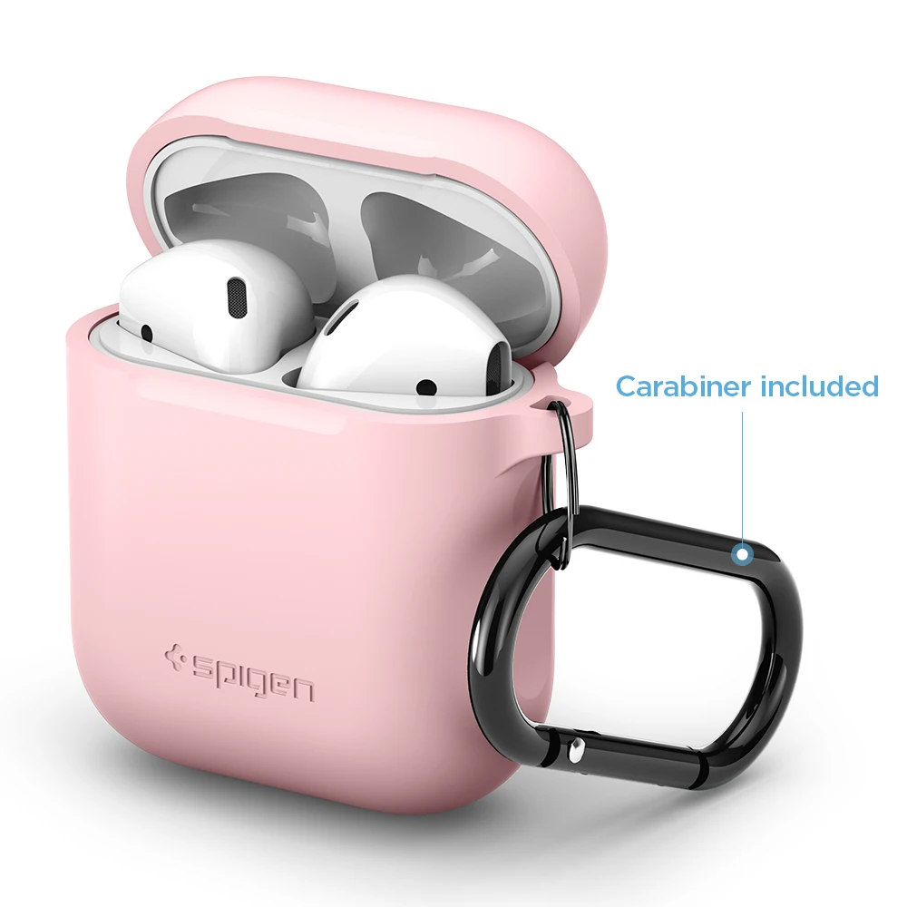 Spigen силиконовый чехол для AirPods зарядный чехол 2-го/1-го поколения-тонкий легкий карманный прочный силиконовый чехол
