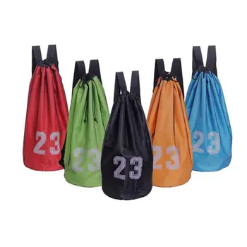 

Large basketball bags For balls Soccer Drawstring Mash pack Fitness Net Pocket Outdoor Basketball Backpack For Men Women