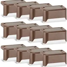 12 шт./лот "L" светодиодный светильник на солнечных батареях IP65 Водонепроницаемый садовый забор перила светильник для лестниц