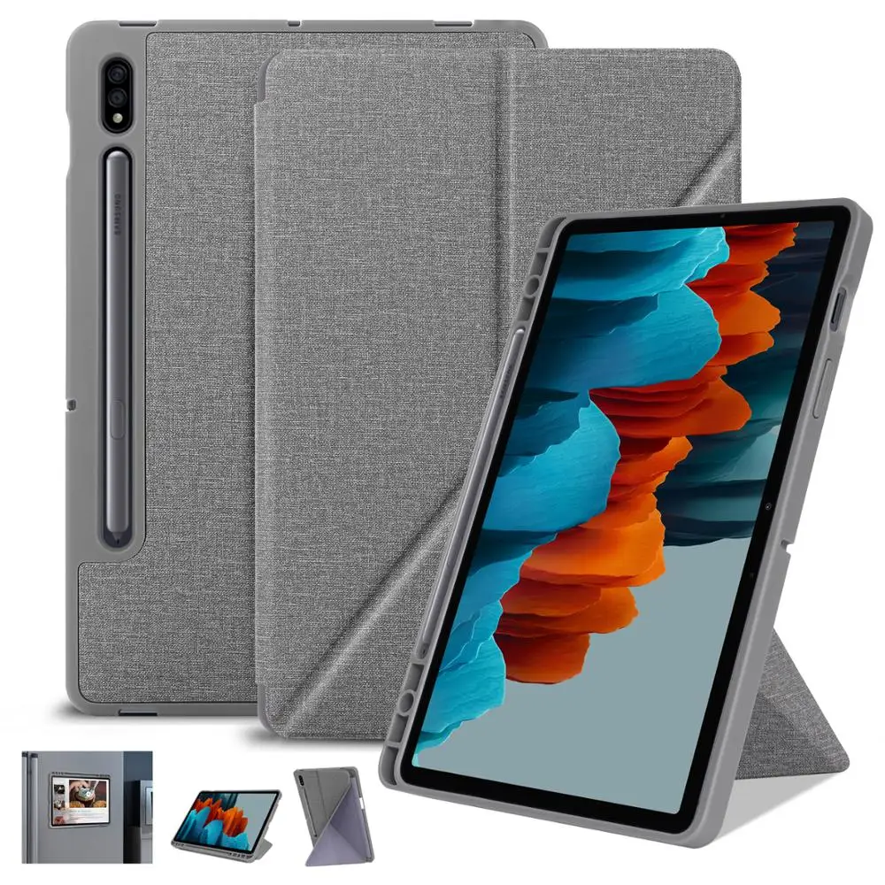

Case for Samsung Galaxy Tab S7 Plus 12.4 inch Tablet,Stand Cover for Samsung Galaxy Tab S7 SM-T870/T875, with Pencil Holder