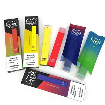 

50pcs/lot Puff Bar Pod System Kit 280mAh Battery Device Vape Pen With Security Code Device Starter Kits Vape puff bars