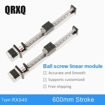 

Customized 600mm CNC linear guide linear actuator system module with motor