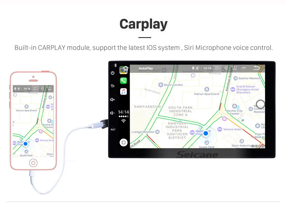 Seicane Android 9,0 автомобильный Радио gps Автомобильный мультимедийный плеер для 2007-2011 Toyota Innova Руководство A/C поддержка Carplay TPMS DAB+ 1080P