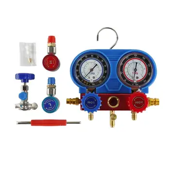 

Auto Air Conditioning Refrigerant Pressure Gauge Car Air Conditioning Pressure Gauge Measuring Kit Auto Car Accessories HWC