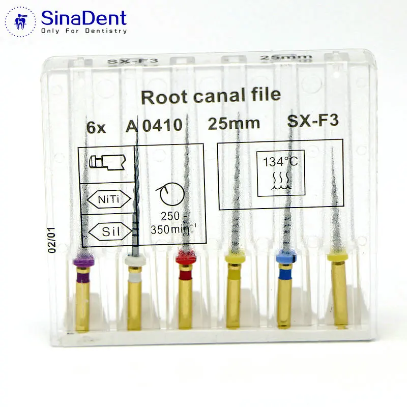 Dental Root Canal Files Super Files 25mm SX F3 Endo Rotary Files Endodontic Systems Dental Instrument 3