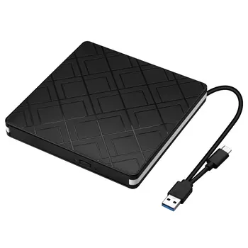 

Typec+USB3.0 Desktop Computer External Optical Drive Laptop External DVD Burner Dual Interface Drive-Free Plug And Play