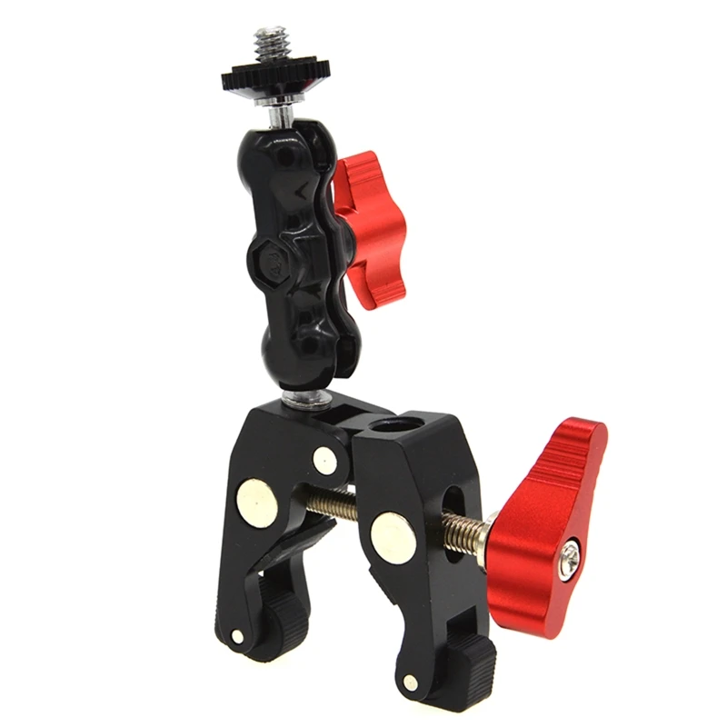 

1/4 Thread Multi-function Ball Head Clamp Ball Mount Clamp Magic Arm Super Clamp Photography Accessories