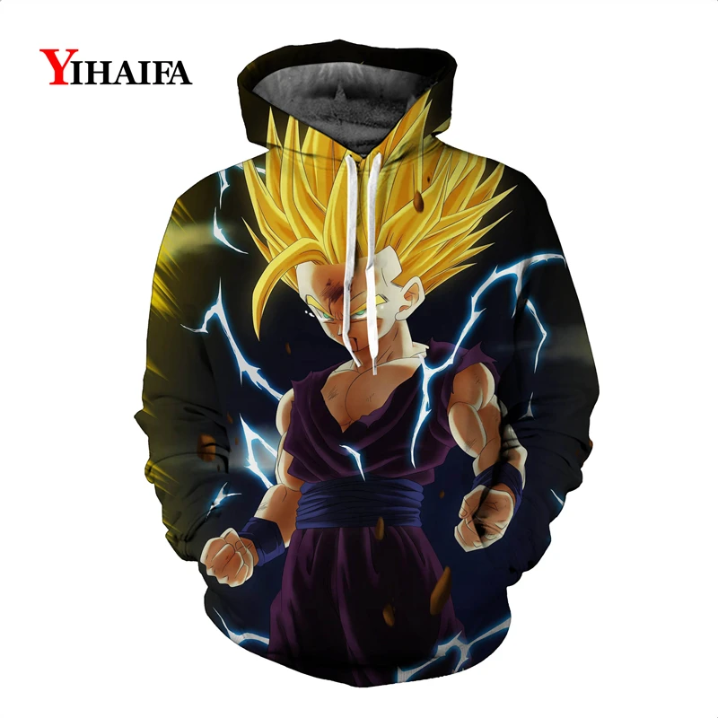 

Newest Mens 3D Sweatshirt Dragon Ball Z Anime Hoodies Kid Saiyan Goku Graphic Print Funny Cartoons Pullover Tracksuit Tops