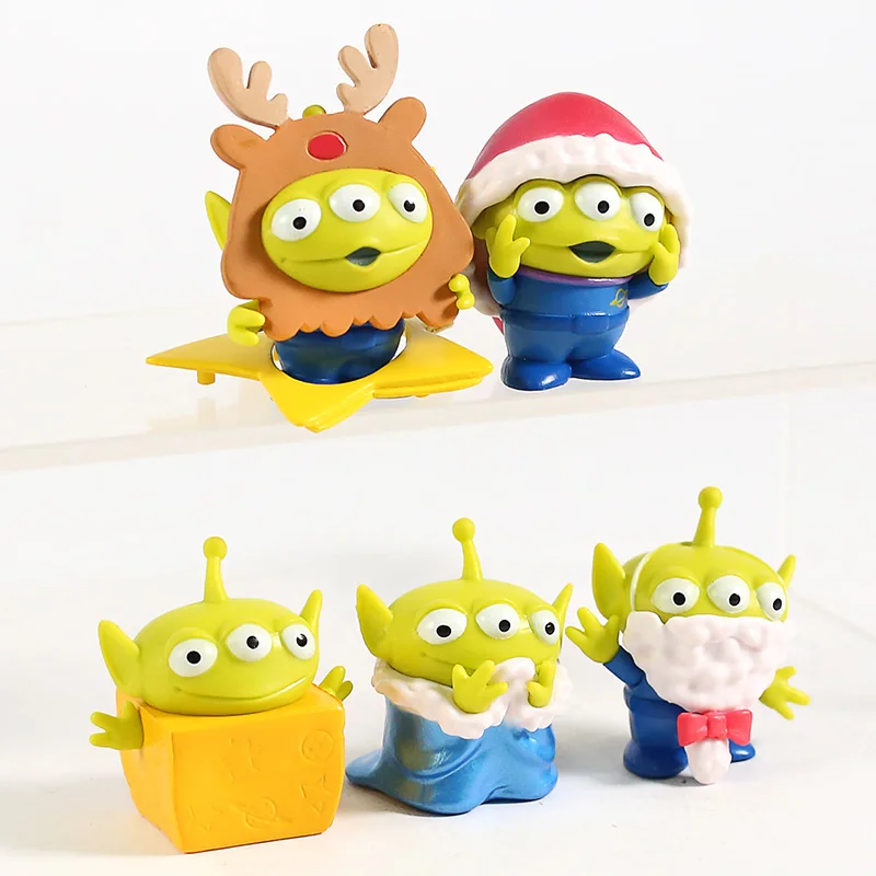 Toy Story Aliens в стиле «Маленький зеленый Для мужчин зимние вечерние мини ПВХ Фигурки Коллекционная модель игрушки куклы 5 шт./компл