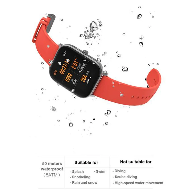 Умные часы Amazfit GTS водонепроницаемые умные Huami с GPS позиционированием