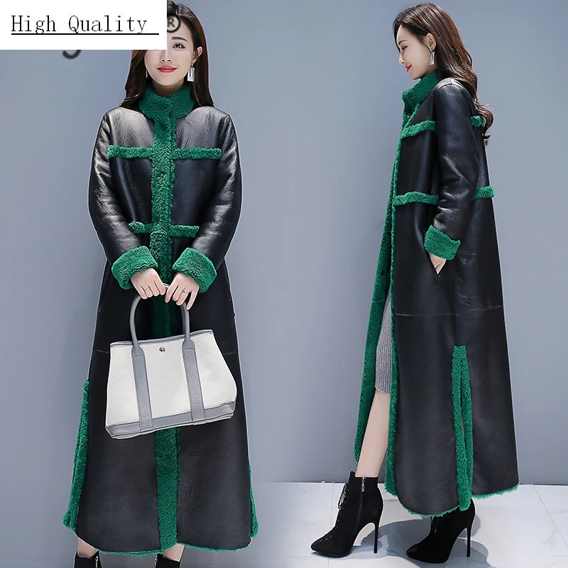 

Winter Fur Jacket Women Clothes 2020 Fashioon Ladies Faux Fur Coat Female X-Long Warm Faux Leather Jackets Hiver TF81138