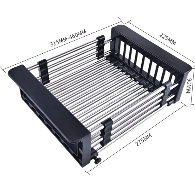 SINK-TABLEWARE-FILTER Kitchen-Sink-Drain-Basket Water-Basket Stainless-Steel Draining-Shelf