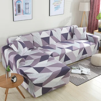 

Geometry Stretch Sofa Cover Elastic Furniture Protector Slipcovers Couch Cover 1/2/3/4-seater Sofa Covers for Living Room