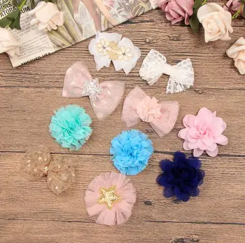

2020 New Baby Flower Hair Clips Cute Rabbit Bows Newborn Hairband Girl Hair Accessories Hair bands barettes kids hair pins R11