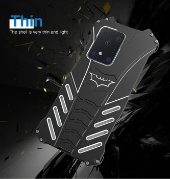 

Metal Cover For Samsung Galaxy S20 Plus R-JUST Heavy Duty Protective Shockproof Metal Armor Phone Cases For Galaxy S20 Ultra/S20