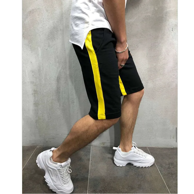 Мужские шорты для тренажерного зала, фитнеса, бега, тренировок, пробежек, спортивных тренировок, повседневные модные черные, белые летние новые свободные штаны