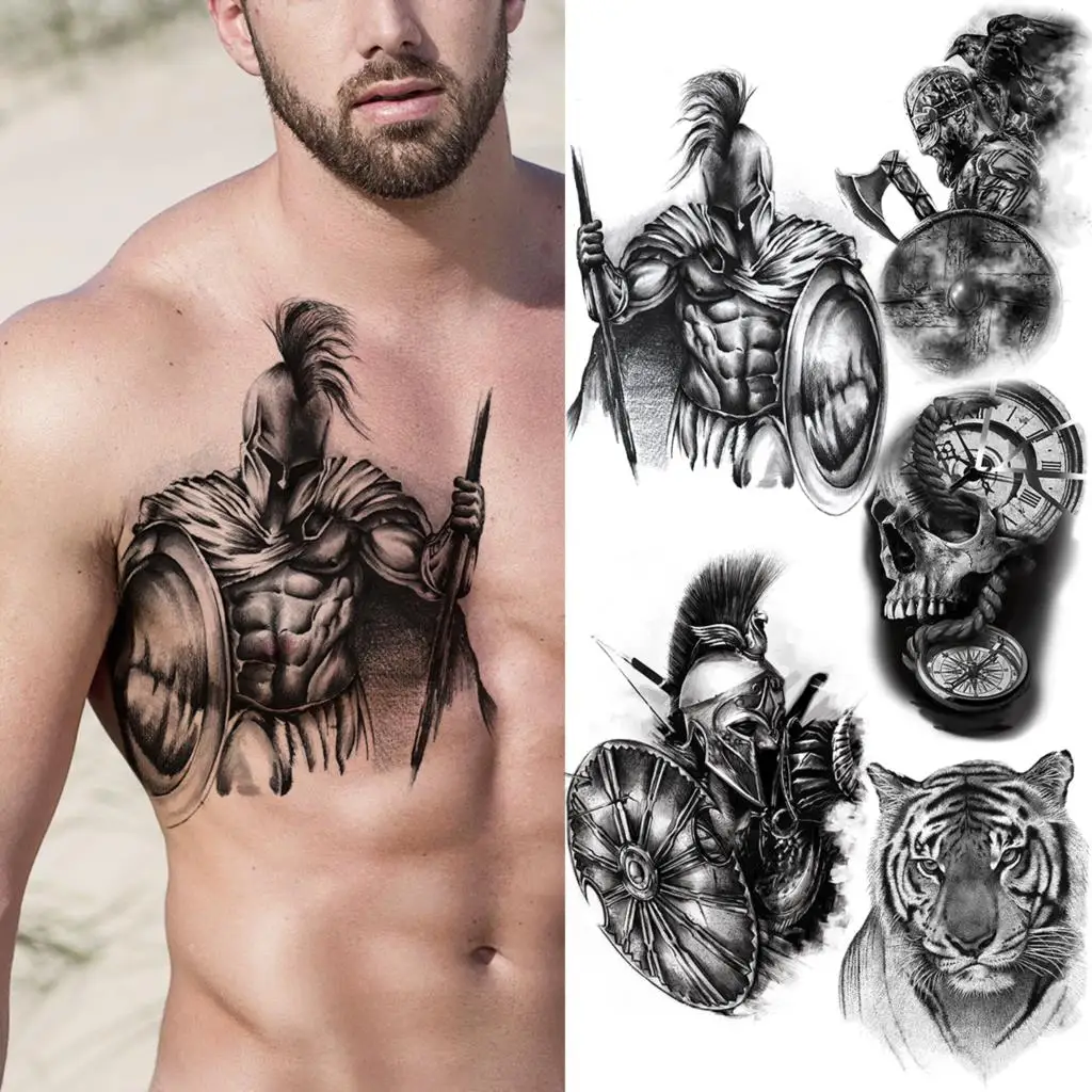 Discover more than 66 gladiator chest tattoo - in.eteachers