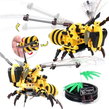 

236pcs Simulated insect DIY Bee Wasp Building Blocks Technic Bricks Set Educational Toys for Children