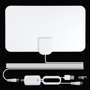 

New Arrival Antenna White European and American HDTV antennas Cross-border dedicated mini HD digital TV antenna DVB-T2