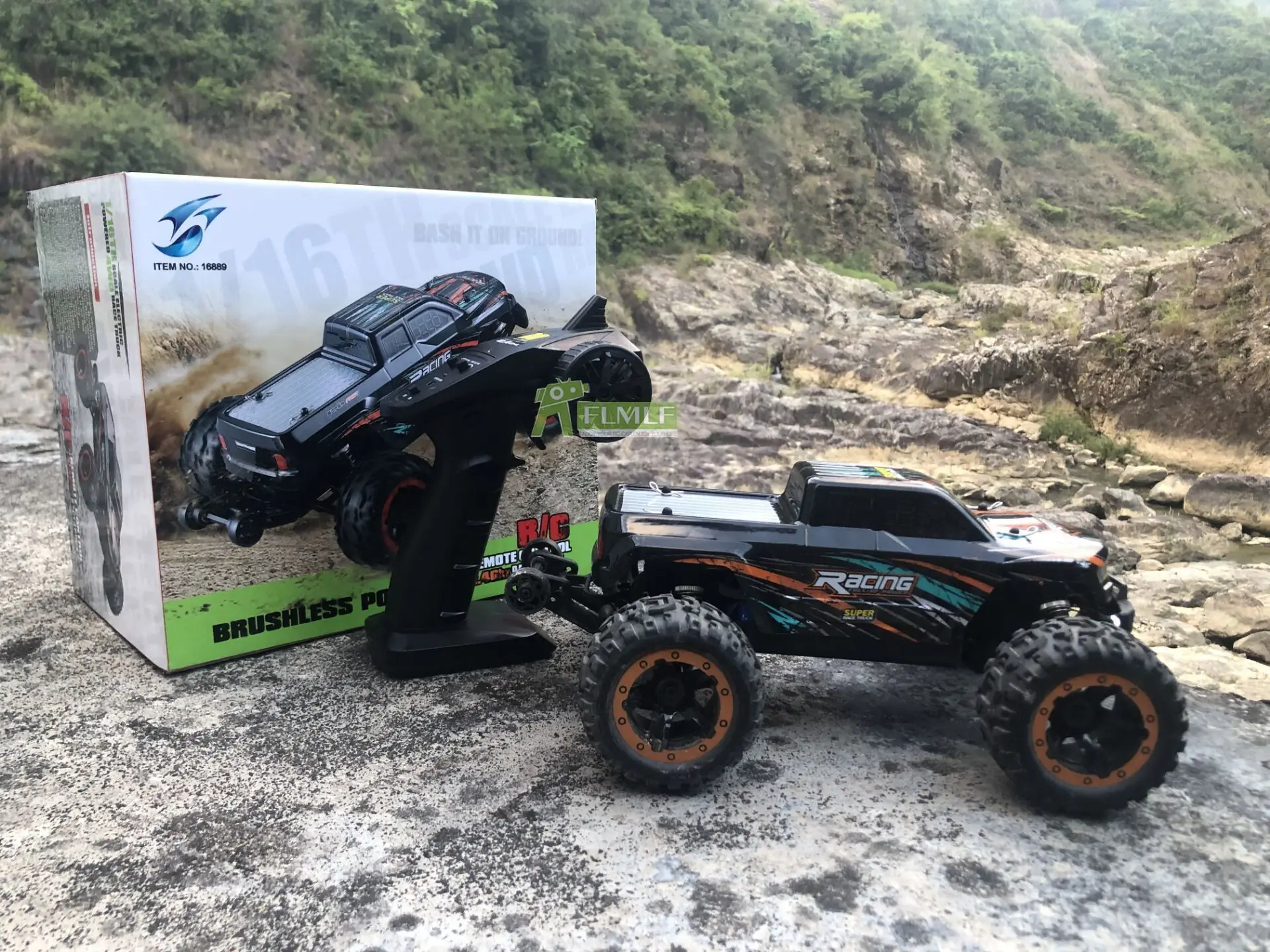 1/16 бесщеточный двигатель 2,4G пульт дистанционного управления RC автомобиль игрушка Багги большая нога четыре колеса высокая скорость скалолазание гоночный грузовик RC игрушка 4WD