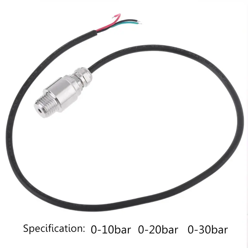 

DC5V 1/4NPT Pressure Transducer Transmitter Sensor Stainless Steel Oil Air Water