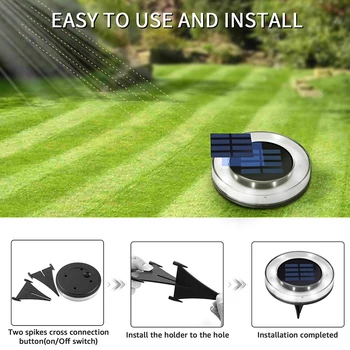 

Buried Ground Lamp Light Automatic Sensor Torch Outdoor Garden Landscape