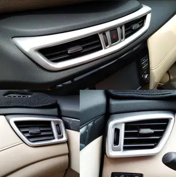 

Front Air Outlet Vent + Water Cup Holder Frame Cover Trim For Nissan X-Trail X Trail 2010 - 2013 car-styling