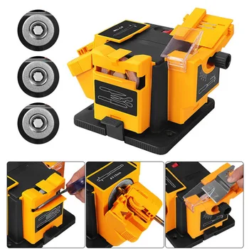 

Multifunction Electric Drill Sharpening Machine 3 In1 Kitchen Knife Sharper Grinding Sharpener US/EU Home Grinding Tool 96W/65W