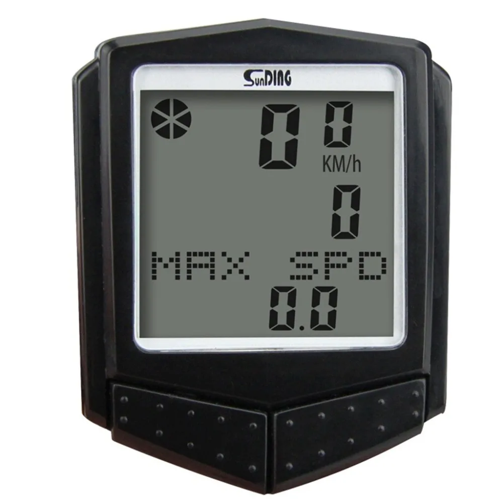 Wireless Waterproof Bicycle Odometer Cycle Computer Multi-Function LCD Display Wired remote control#2c12