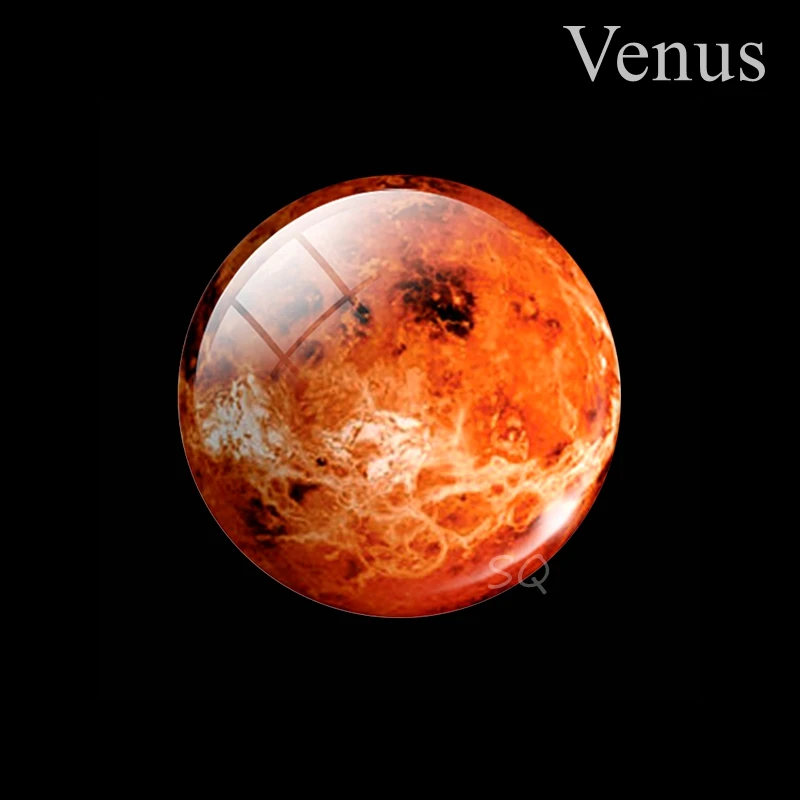 Магнит на холодильник для восьми планет, полная луна, земля, солнечная система, планета, Вселенная, галактика, туманность, звезда, 30 мм, магниты на холодильник, домашний декор - Цвет: Venus