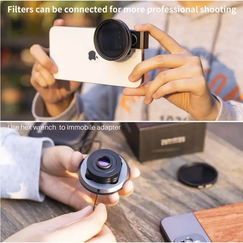 Ulanzi Anamorphic Lens for iPhone 13 12 11 Pro Max X 1.55X Wide Screen Video Widescreen Slr Movie Videomaker Filmmaker Lens